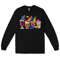 Black lgbt coffee cups Long Sleeve Tee - FaDigitalArtStudio
