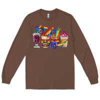 Chestnut lgbt coffee cups Long Sleeve Tee - FaDigitalArtStudio