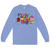 Colony Blue lgbt coffee cups Long Sleeve Tee - FaDigitalArtStudio