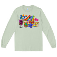 Matcha lgbt coffee cups Long Sleeve Tee - FaDigitalArtStudio