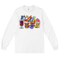 White lgbt coffee cups Long Sleeve Tee - FaDigitalArtStudio
