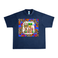 Navy Dia de los muertos Urban Heavy Tee - RanaPortraitStore