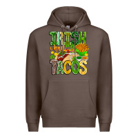 Coffee Irish i Had Tacos Premium Hoodie - CowhideDigitalArt