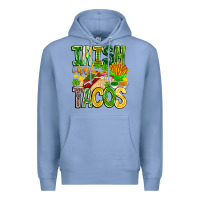 Colony Blue Irish i Had Tacos Premium Hoodie - CowhideDigitalArt