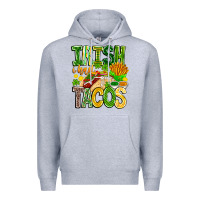 Heather Grey Irish i Had Tacos Premium Hoodie - CowhideDigitalArt