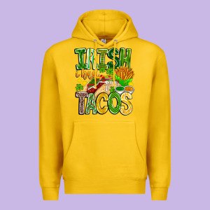 Irish I Had Tacos Premium Hoodie Designed By Cowhidedigitalart
