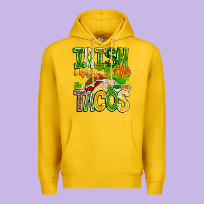 Irish I Had Tacos Premium Hoodie Designed By Cowhidedigitalart