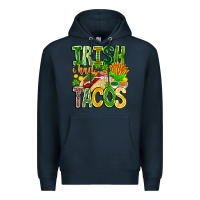 Navy Irish i Had Tacos Premium Hoodie - CowhideDigitalArt