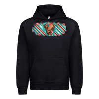 Black cow floral Urban Hoodie - JahusDesignShop