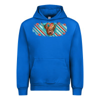 Cobalt cow floral Urban Hoodie - JahusDesignShop