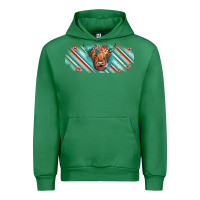 Emerald cow floral Urban Hoodie - JahusDesignShop