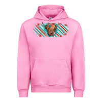 Fuchsia Pink cow floral Urban Hoodie - JahusDesignShop