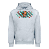 Heather Grey cow floral Urban Hoodie - JahusDesignShop