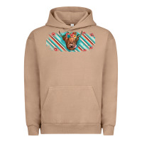 Pigment Burro cow floral Urban Hoodie - JahusDesignShop