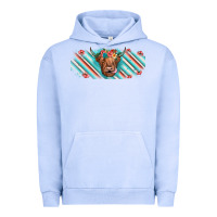 Pigment Grape Ice cow floral Urban Hoodie - JahusDesignShop