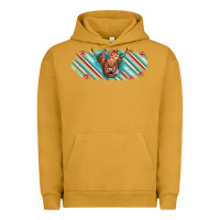 Pigment Peanut Butter cow floral Urban Hoodie - JahusDesignShop