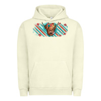 Pigment Pistachio cow floral Urban Hoodie - JahusDesignShop