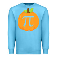 Ocean Blue funny halloween and thanksgiving pumpkin pi math  gifts Premium Sweatshirt - maiPhamDesign