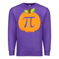 Purple funny halloween and thanksgiving pumpkin pi math  gifts Premium Sweatshirt - maiPhamDesign