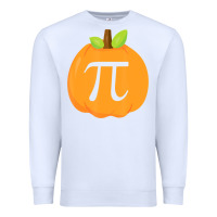 White funny halloween and thanksgiving pumpkin pi math  gifts Premium Sweatshirt - maiPhamDesign