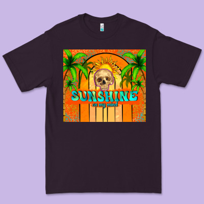 Sunshine On My Mind Premium Tee Designed By Tumblerdesignbyshophia