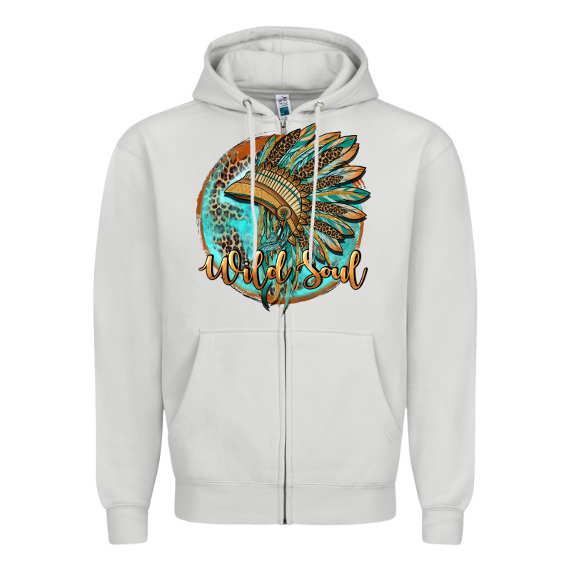 Wild Soul Zipper Hoodie by BarkalooDesign | Teevron