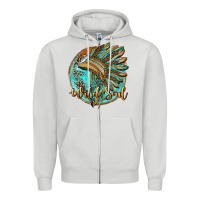 Dove Grey wild soul Zipper Hoodie - BarkalooDesign