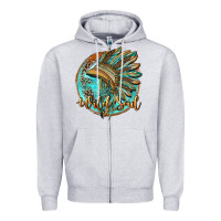 Heather Grey wild soul Zipper Hoodie - BarkalooDesign