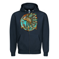Navy wild soul Zipper Hoodie - BarkalooDesign