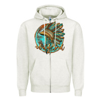 Oatmeal Heather wild soul Zipper Hoodie - BarkalooDesign