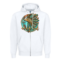 White wild soul Zipper Hoodie - BarkalooDesign