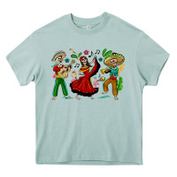 Arona Mexican Skeletons Heavy Core Tee - texasbilliewilder