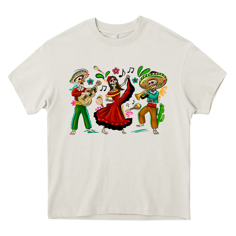 Mexican Skeletons Heavy Core Tee by texasbilliewilder | Teevron