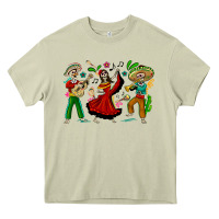 Mossy Mexican Skeletons Heavy Core Tee - texasbilliewilder