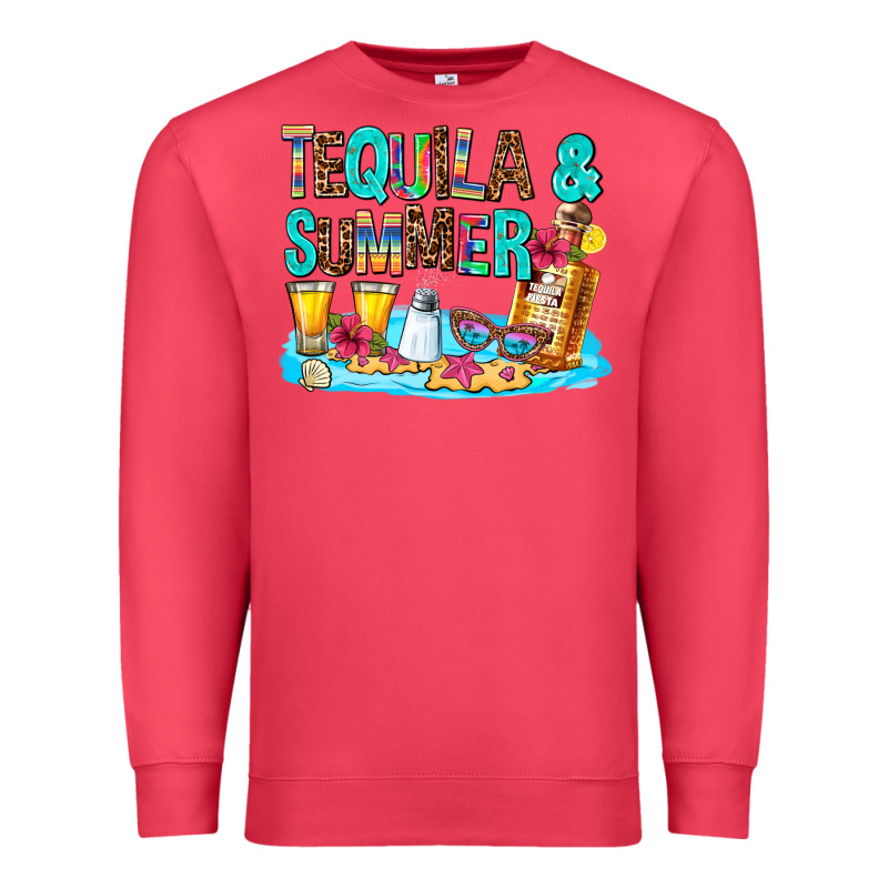 Tequila And Summmer Premium Sweatshirt by AdoDesignShop | Teevron