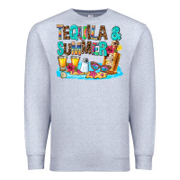 Heather Grey tequila and summmer Premium Sweatshirt - AdoDesignShop