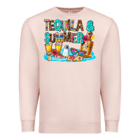 Pale Pink tequila and summmer Premium Sweatshirt - AdoDesignShop