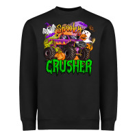 Black spooky crusher monster truck Heavyweight Sweatshirt - BarkalooDesign