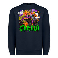 Navy spooky crusher monster truck Heavyweight Sweatshirt - BarkalooDesign