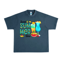 Midnight Navy sweet summer time pineapple Urban Heavy Tee - CowCowDesign