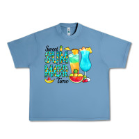 Pebble Blue sweet summer time pineapple Urban Heavy Tee - CowCowDesign