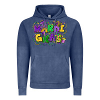 Vintage Denim mardi gras Vintage Hoodie - FaDigitalArtStudio