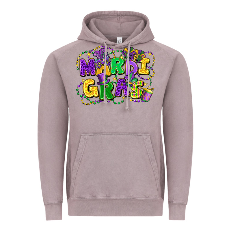 Mardi Gras Vintage Hoodie by FaDigitalArtStudio | Teevron