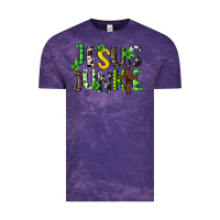 Cloud Purple Jesus junkie St. Patrick's Vintage Tee - CowGirlArtShop
