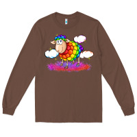 Chestnut rainbow sheep pride Long Sleeve Tee - FaDigitalArtStudio