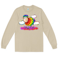 Mushroom rainbow sheep pride Long Sleeve Tee - FaDigitalArtStudio