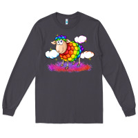 Smoke rainbow sheep pride Long Sleeve Tee - FaDigitalArtStudio
