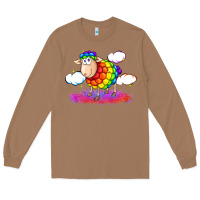 Toasted Coconut rainbow sheep pride Long Sleeve Tee - FaDigitalArtStudio