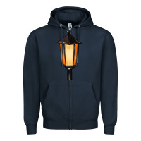Navy street lamp Zipper Hoodie - BarkalooDesign