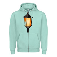 Seafoam street lamp Zipper Hoodie - BarkalooDesign